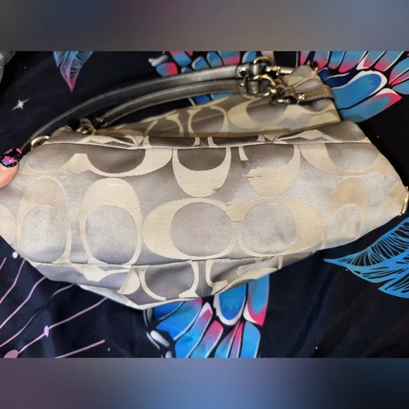 Vintage Coach Signature Sateen Brooke Hobo Bag - Picture 6 of 10